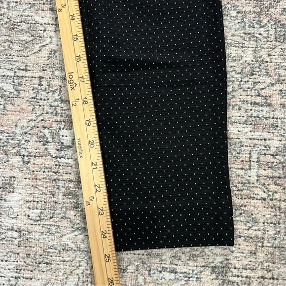 Banana Republic Sloan Fit Black Polka Dot Pants Women’s Size 6 Petite - Picture 8 of 12